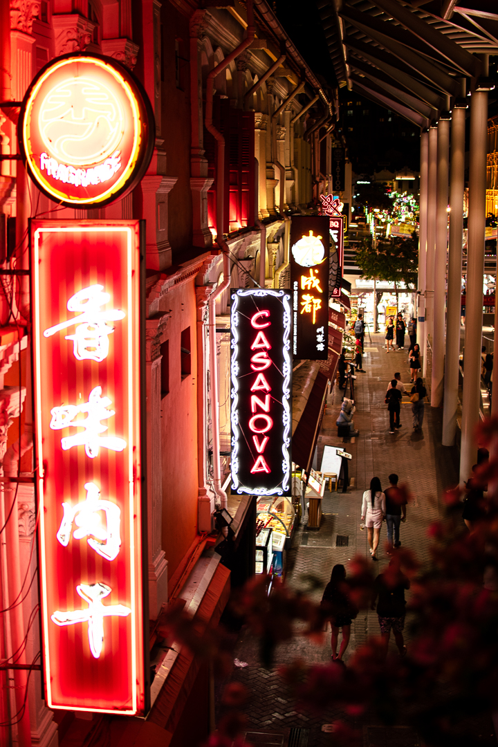 A street near Chinatown Station, Singapore